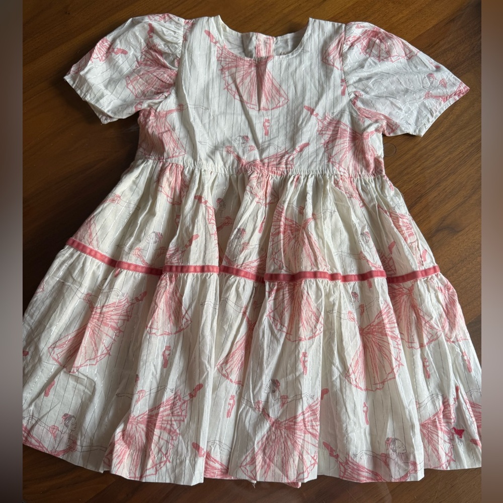 pink chicken girls meredith dress ballerinas 5Y nwt